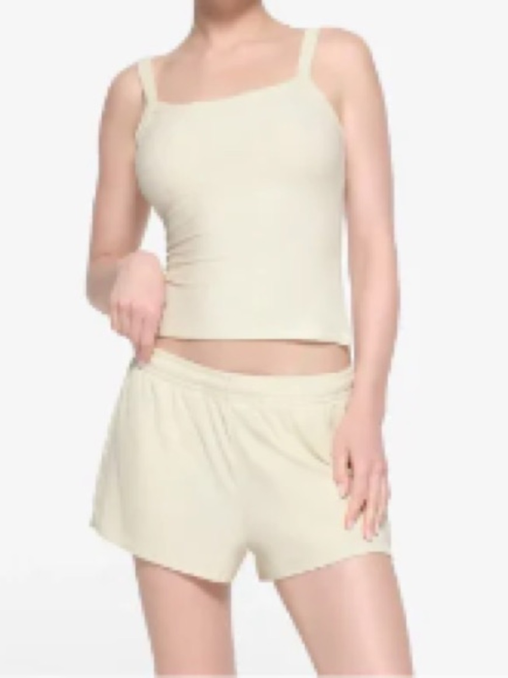 SKIMS SOFT LOUNGE LOOSE SHORT BONE